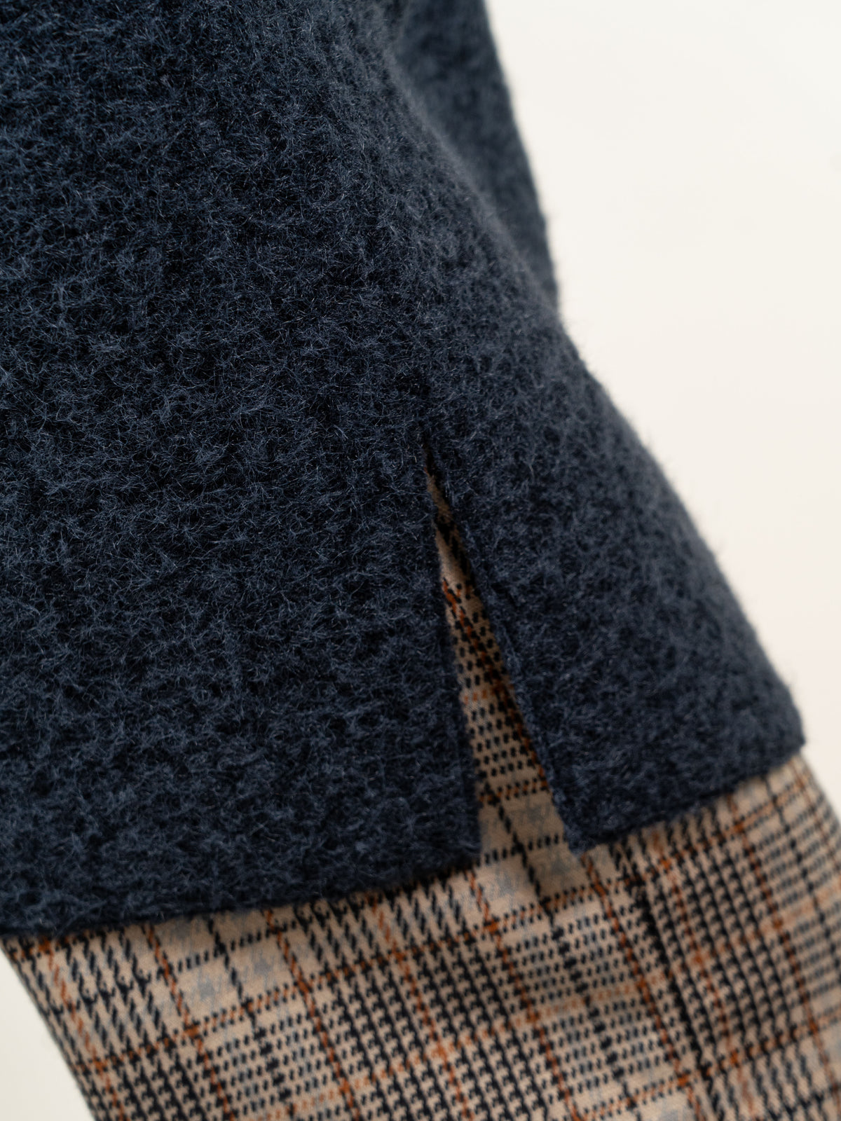 CAPPOTTO MONOPETTO TESSUTO RICCIOLINO