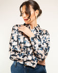 Camicia in fantasia Raso e Jersey