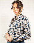 Camicia in fantasia Raso e Jersey
