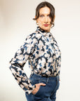 Camicia in fantasia Raso e Jersey