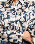 Camicia in fantasia Raso e Jersey