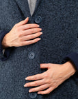 CAPPOTTO MONOPETTO TESSUTO RICCIOLINO