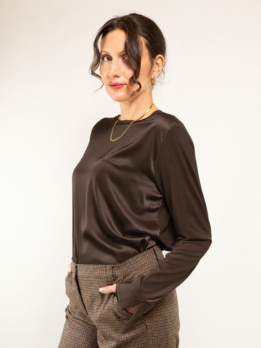 Maglia M/L in Raso e Jersey