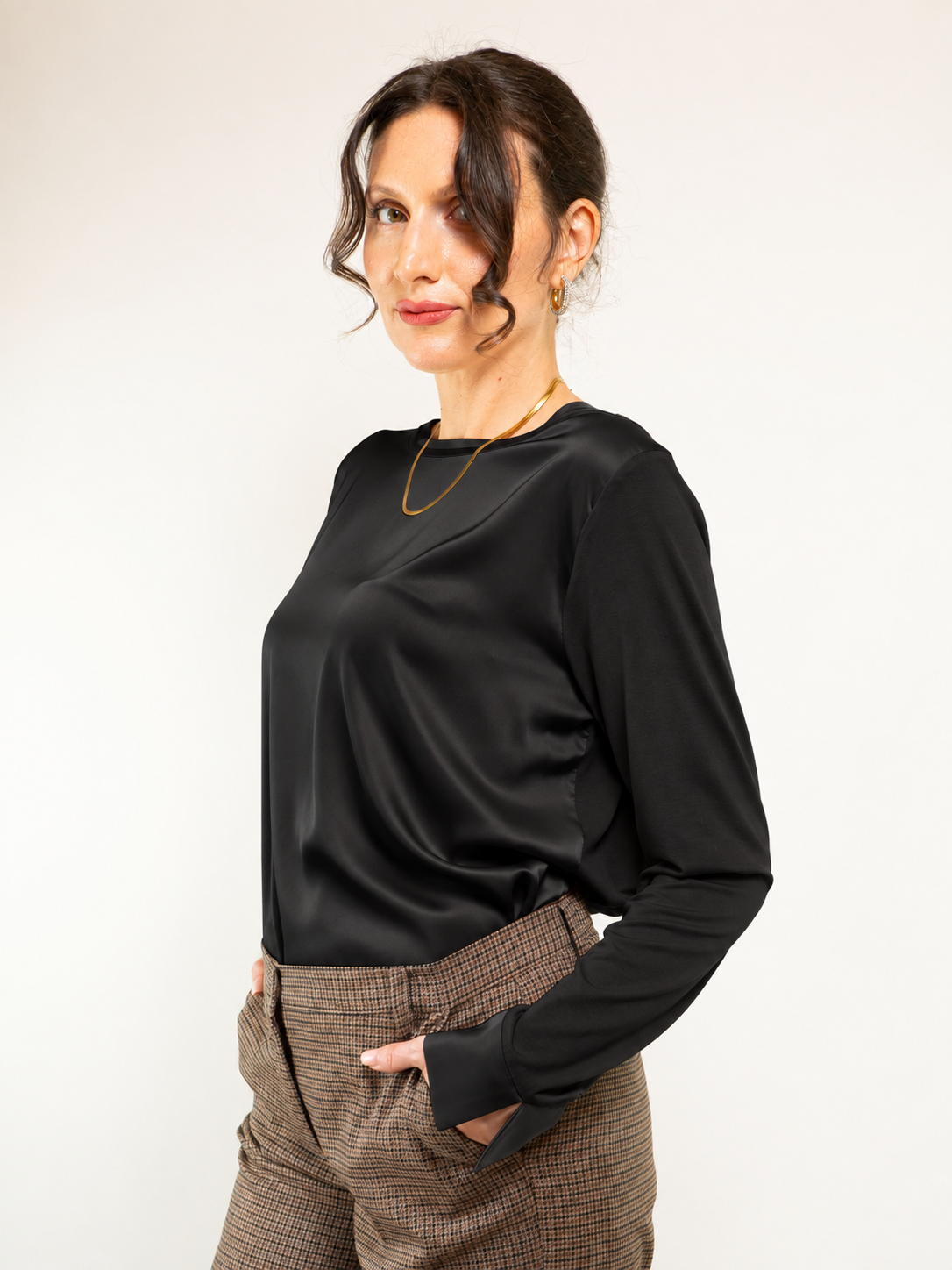 Maglia M/L in Raso e Jersey