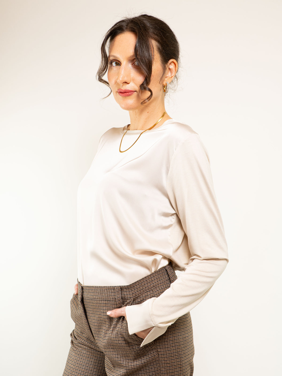 Maglia M/L in Raso e Jersey