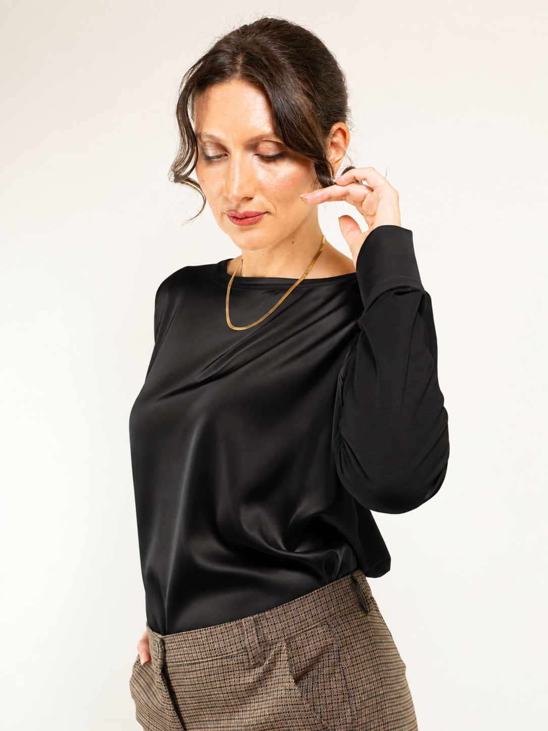 Maglia M/L in Raso e Jersey