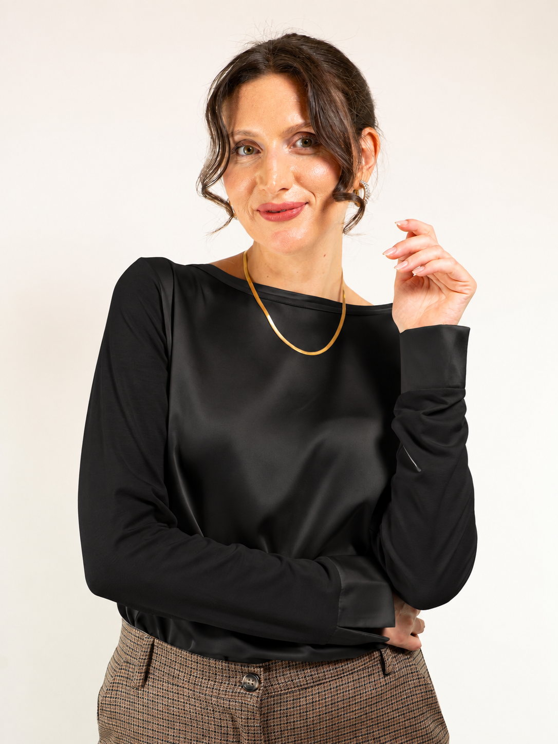 Maglia M/L in Raso e Jersey