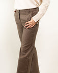 Pantalone gamba dritta check piccolo