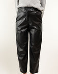 PANTALONE ECOPELLE CON MEZZO ELASTICO