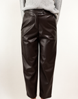 PANTALONE ECOPELLE CON MEZZO ELASTICO