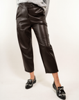 PANTALONE ECOPELLE CON MEZZO ELASTICO