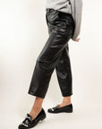PANTALONE ECOPELLE CON MEZZO ELASTICO
