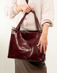 BORSA SHOPPING STAMPA EFFETTO COCCO