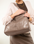 BORSA SHOPPING STAMPA EFFETTO COCCO