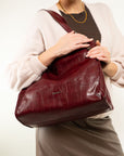 BORSA SHOPPING STAMPA EFFETTO COCCO