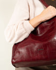BORSA SHOPPING STAMPA EFFETTO COCCO