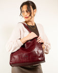 BORSA SHOPPING STAMPA EFFETTO COCCO