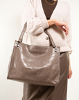 BORSA SHOPPING STAMPA EFFETTO COCCO
