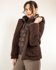 TEDDY CORTO CON CAPPUCCIO E IMBOTTITURA STACCABILE
