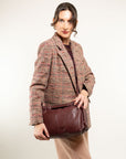 BORSA IN PELLE CON TRACOLLA