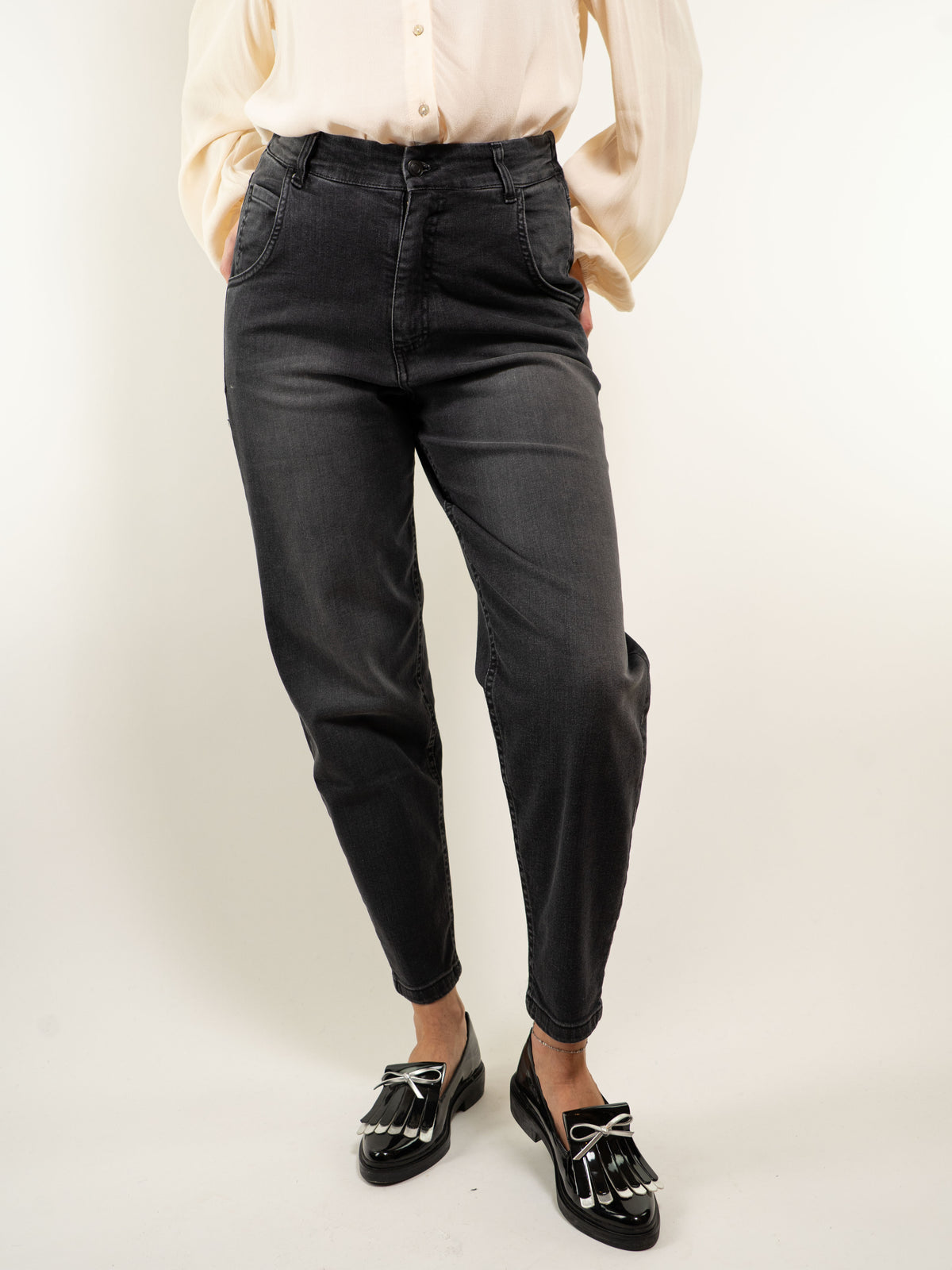 JEANS CAROTA CON 1/2 ELASTICO