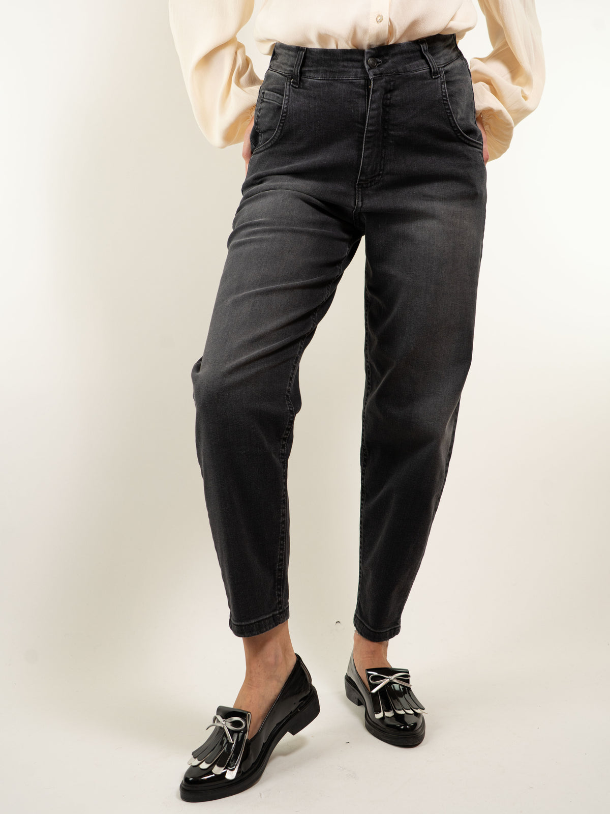 JEANS CAROTA CON 1/2 ELASTICO