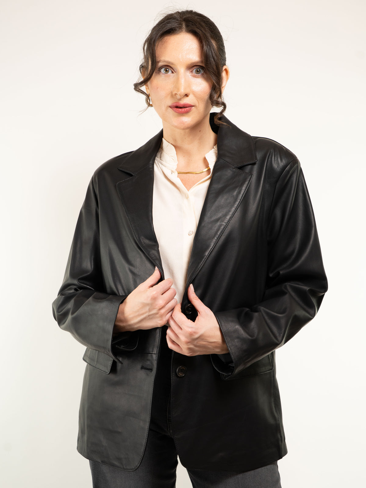 BLAZER VERA PELLE FODERATO
