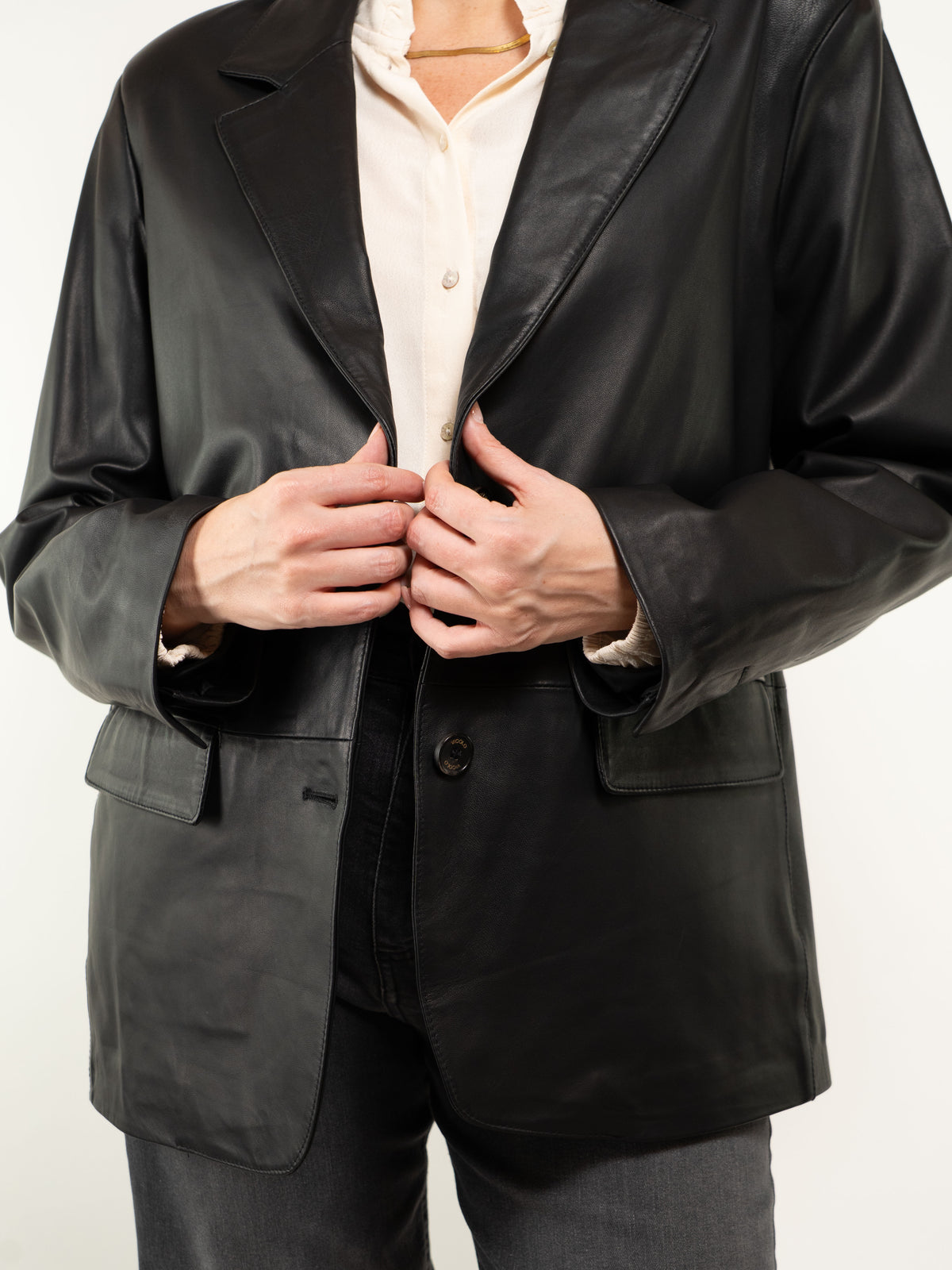 BLAZER VERA PELLE FODERATO