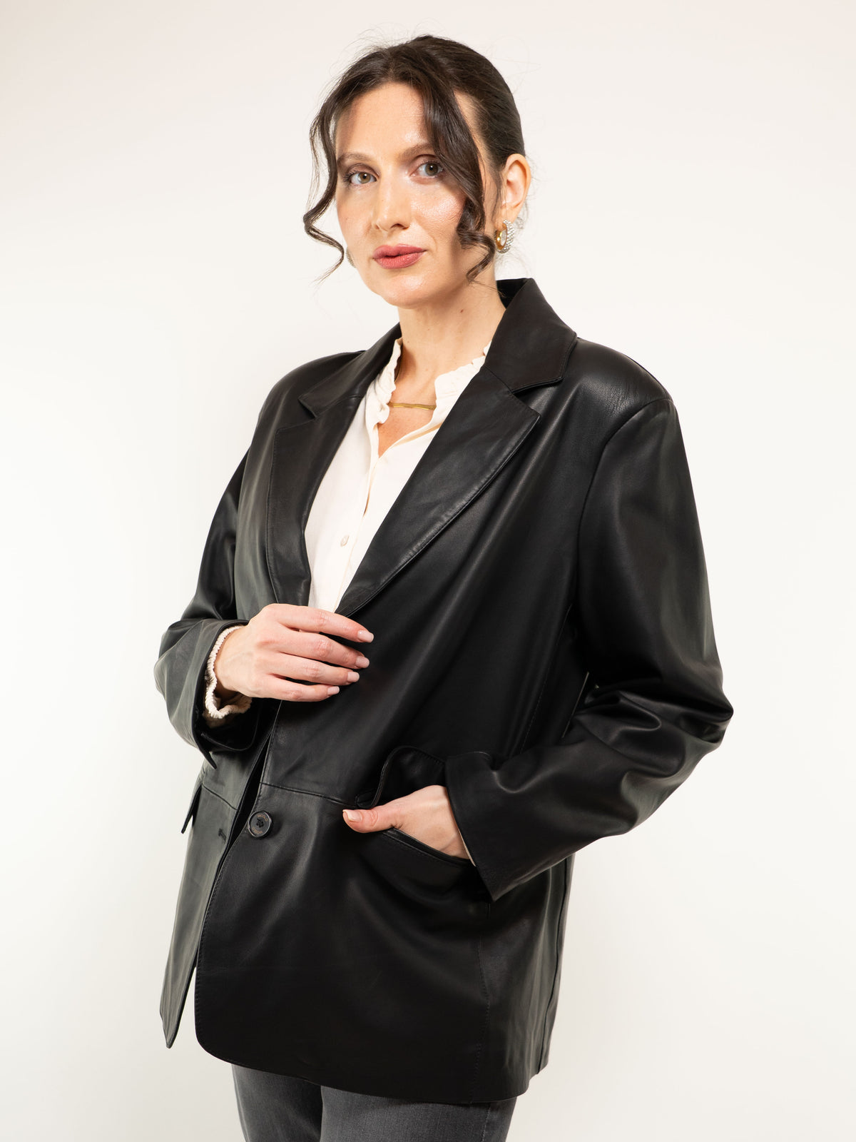 BLAZER VERA PELLE FODERATO