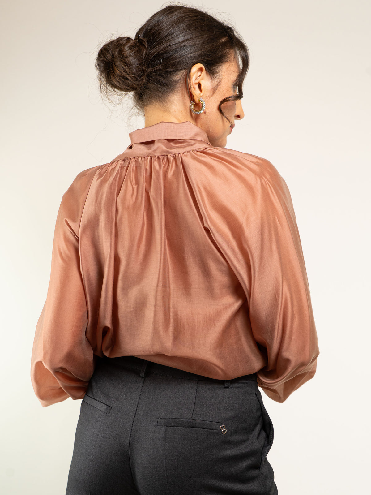 CASACCA IN LYOCELL CON FIOCCO COLLETTO