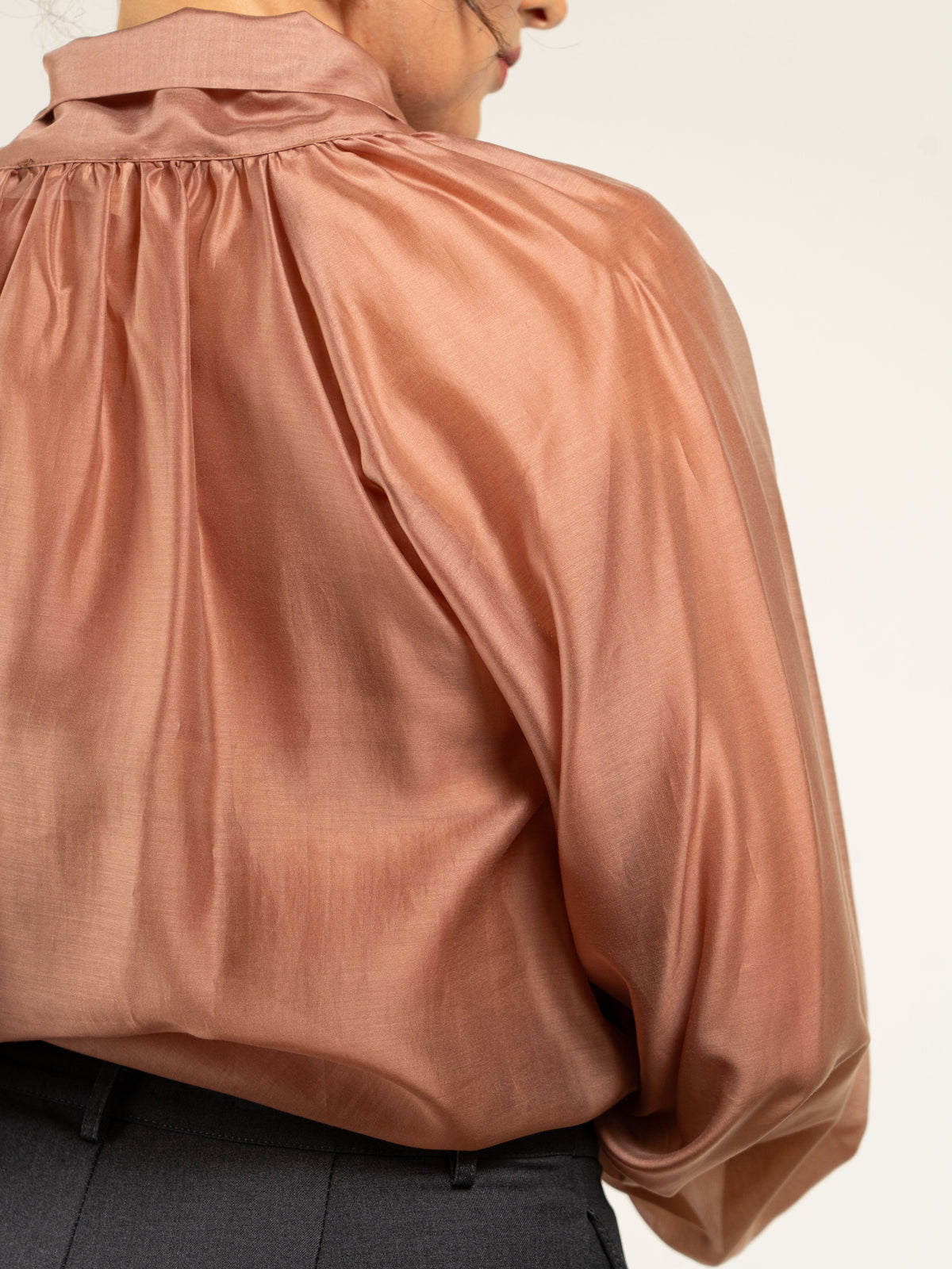 CASACCA IN LYOCELL CON FIOCCO COLLETTO