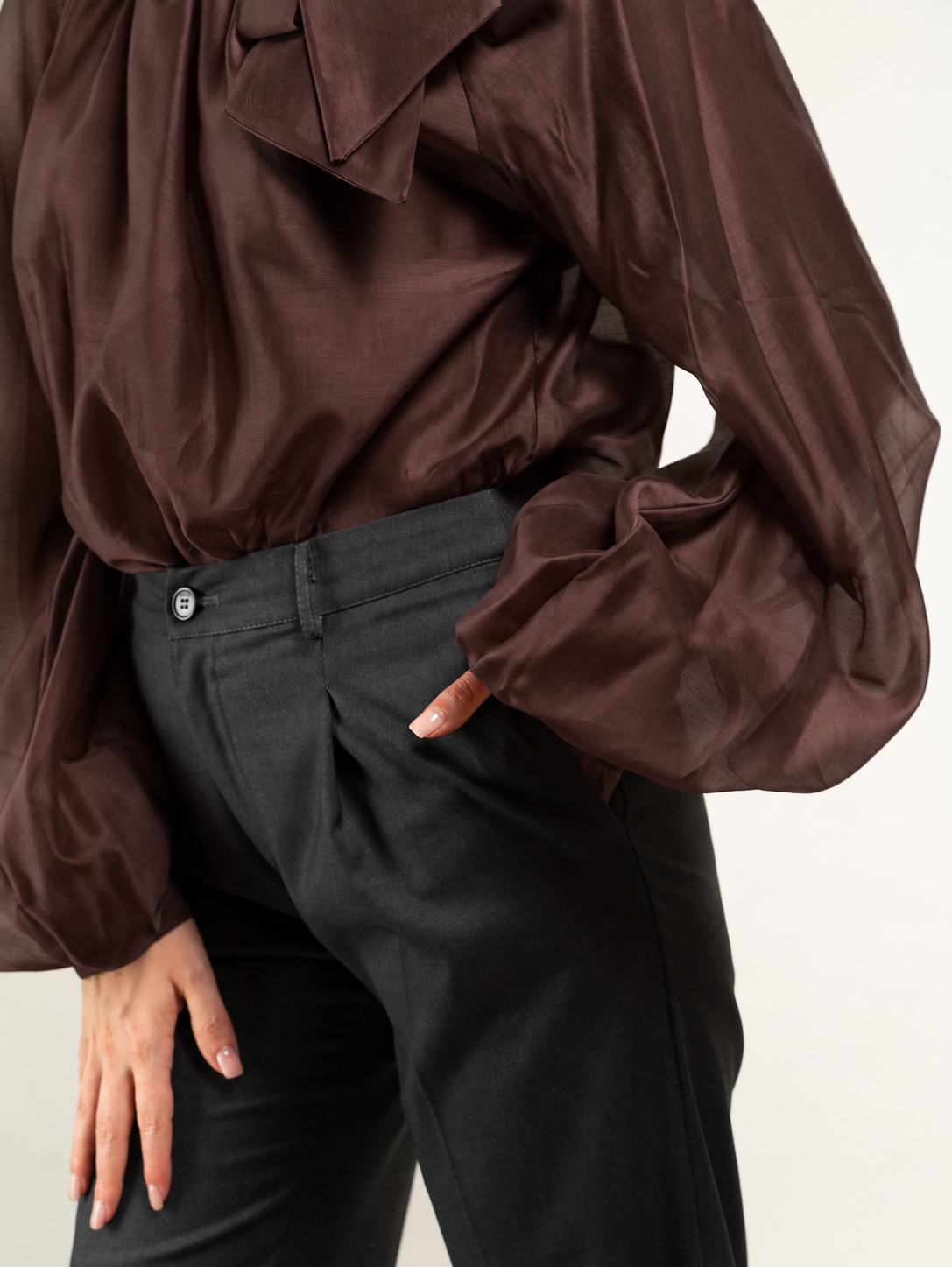 CASACCA IN LYOCELL CON FIOCCO COLLETTO
