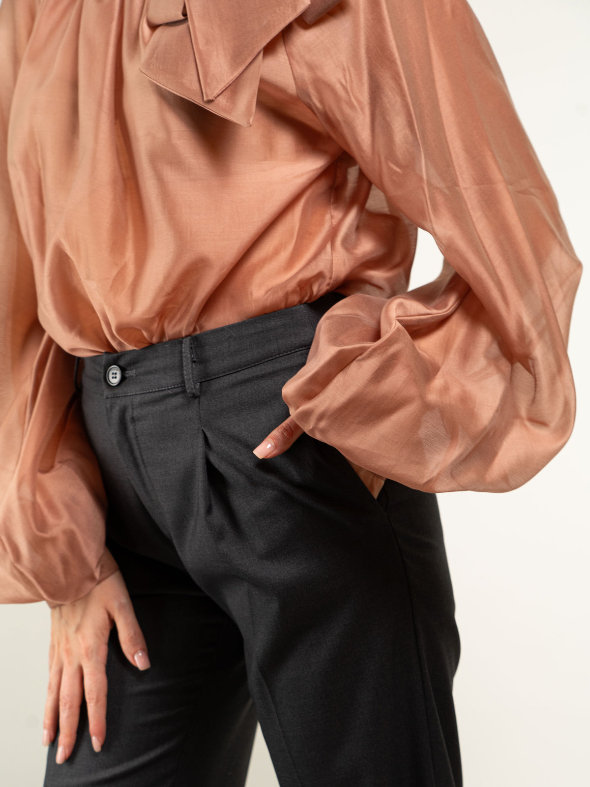 CASACCA IN LYOCELL CON FIOCCO COLLETTO