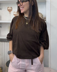 Blusa Manica Baloon Popeline